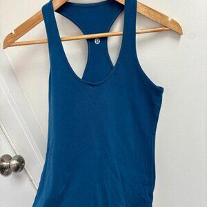 Lululemon  Cool Racerback Tank Blue Sz 10